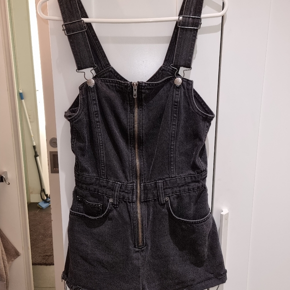 Ksubi washed black denim dungaree - Picture 4 of 4